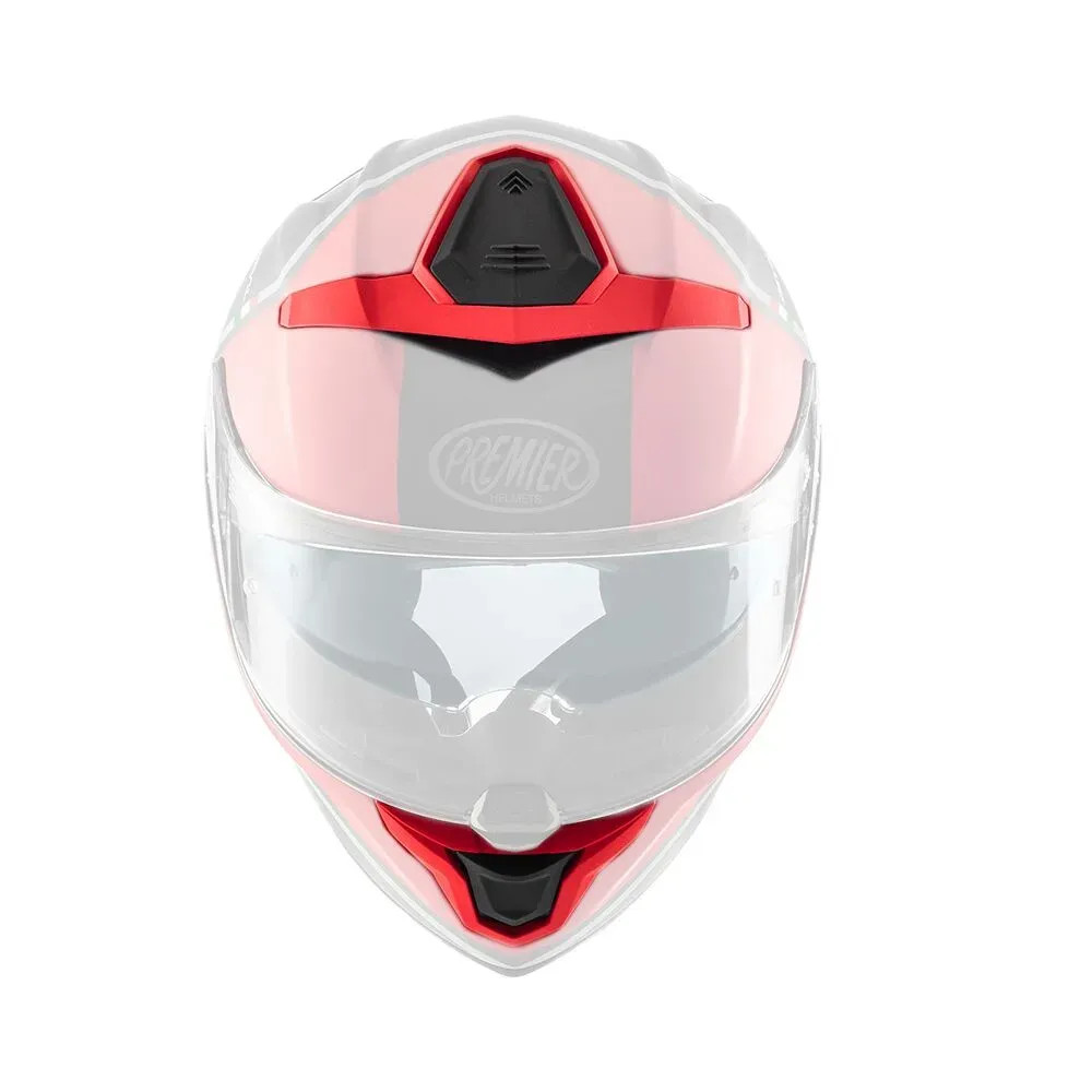 Kit de ventilación para casco Devil — Talla única, rojo brillante
