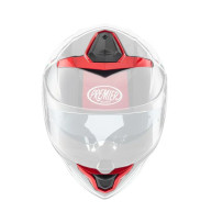 Kit de ventilación para casco Devil — Talla única, Rojo