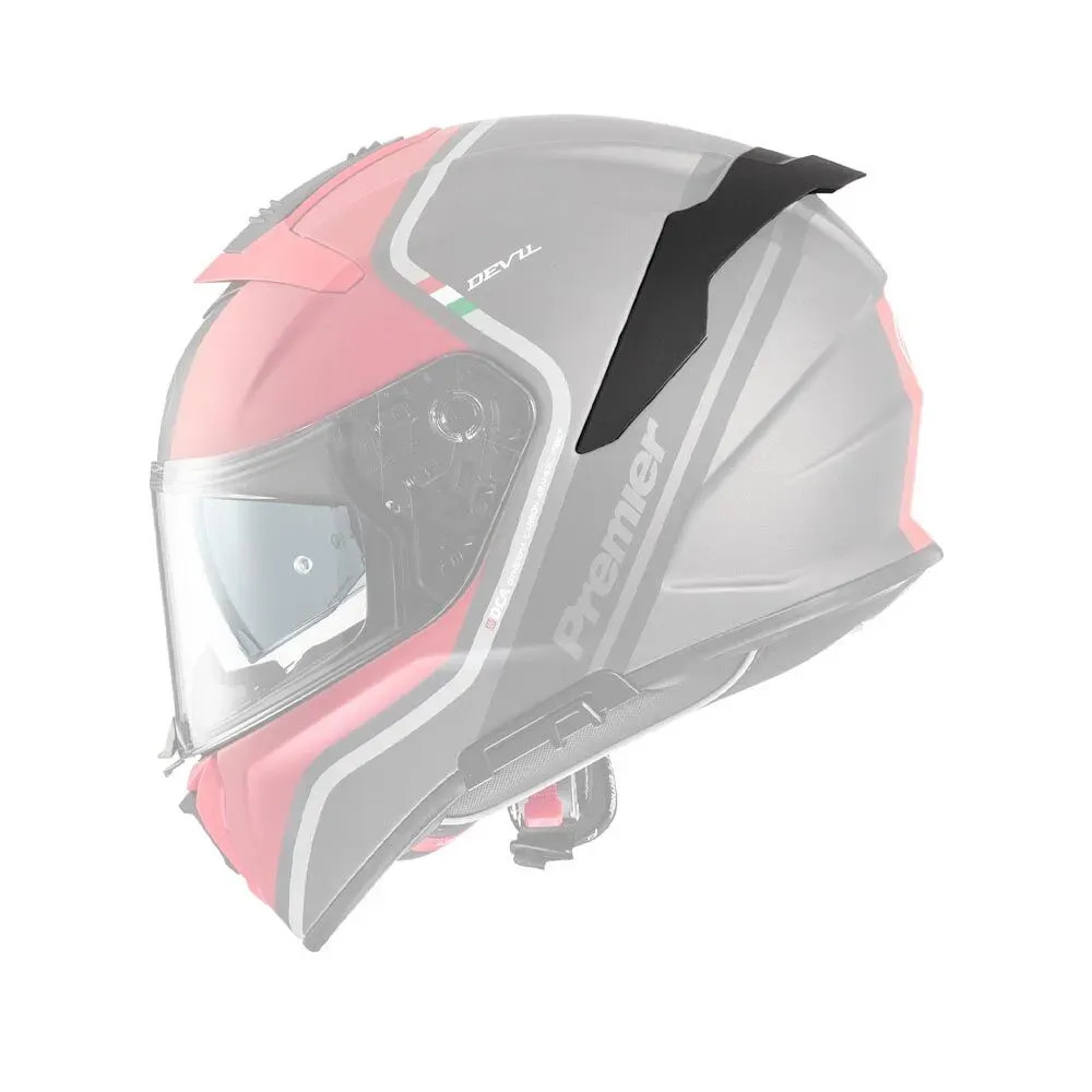 Alerón para casco Devil — Compatible con cascos Premier Devil, gris, adulto