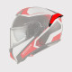 Evoluzione Helmet Spoiler — Red, One Size, for Premier Evoluzione helmets