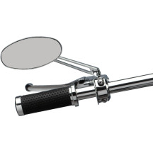 Stealth II Mirror — 5/16-18 thread, 5" head, 6" stem, Chrome