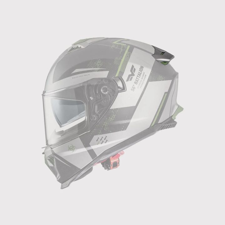 Typhoon Helmet Spoiler — One Size, Gray