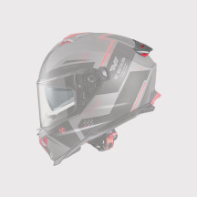 Spoiler para casco Typhoon — gris mate, adulto