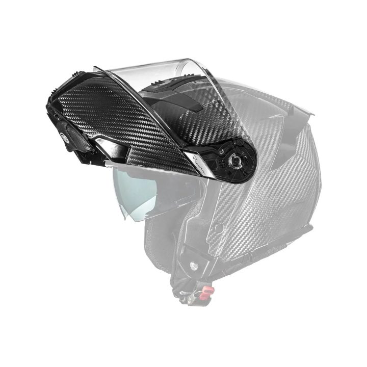Legacy GT Chin Guard Visor Kit — fits Legacy GT Carbon, Black gloss