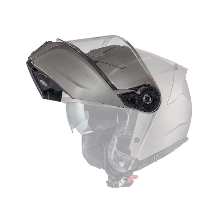 Legacy GT Chin Guard Visor Kit — One Size, Gray, Fits Legacy GT U17 BM
