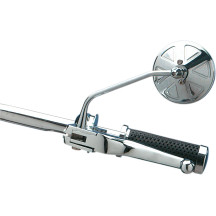 Round Series Mirror — 88 mm (3-1/2") head, 5/16"-18 thread, Chrome