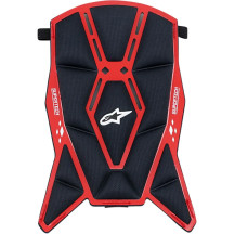 Almohadilla superior para casco Supertech M10/M8 — XS/S, Negro/Rojo