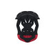 SM5 Helmet Crown Pad — 2XL, Black, Red