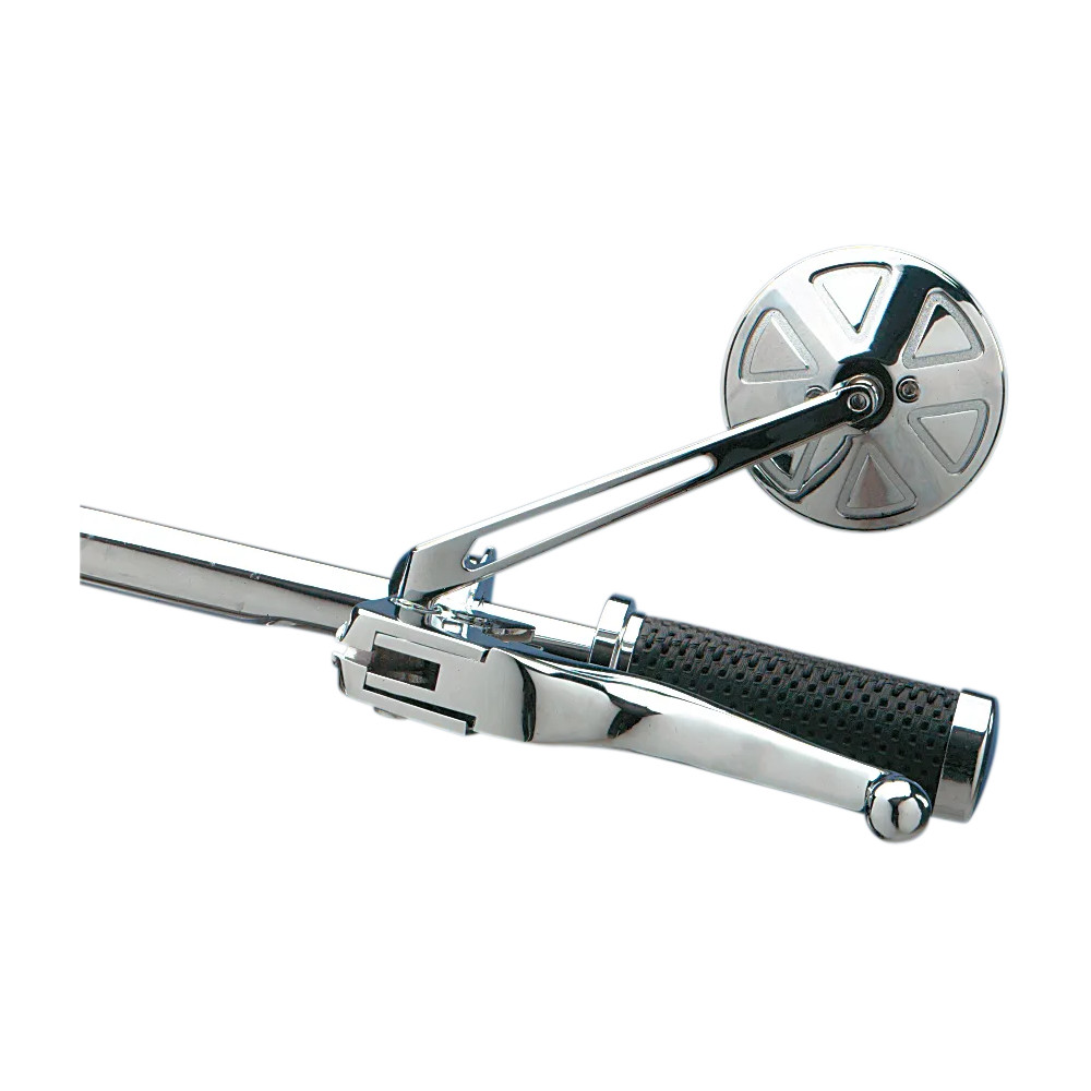 Round Series Mirror — 3-1/2" (88 mm) head, 5/16"-18 thread, screw-in mount, chrome