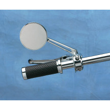 Round Series Mirror — 3-1/2" (88 mm) head, 5/16"-18 thread, screw-in mount, chrome