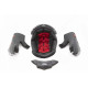 Devil Helmet Liner — XS, Gray, Red