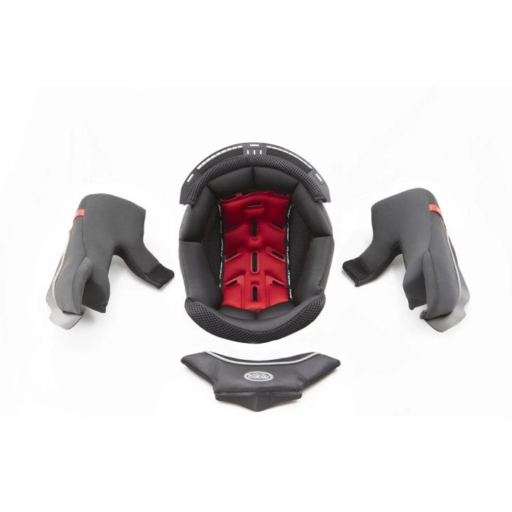 Devil Helmet Liner — Size L, Gray, Red