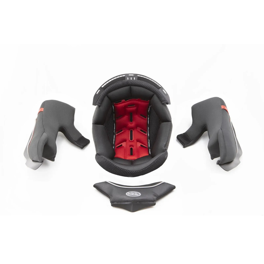 Devil Helmet Liner — L, Gray, Red