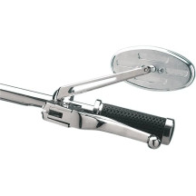 Stealth II Mirror — 5/16"-18 thread, 6" (15 cm) stem, Chrome/Silver