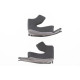Evoluzione Helmet Cheekpads — Fits Evoluzione, Size M, Gray, Pair