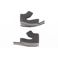 Evoluzione Helmet Cheekpads — Size L, Gray, Fits Evoluzione