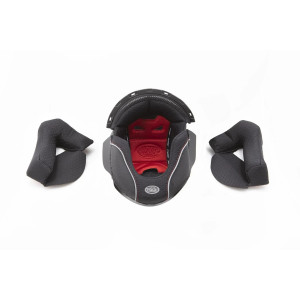 Forro para casco JT5 — 2XL, Gris, Rojo