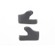 Almohadillas de mejilla para Trophy Helmet — XL, gris