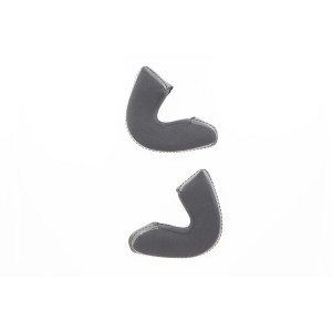 Almohadillas para casco vintage — M, Negro, Gris