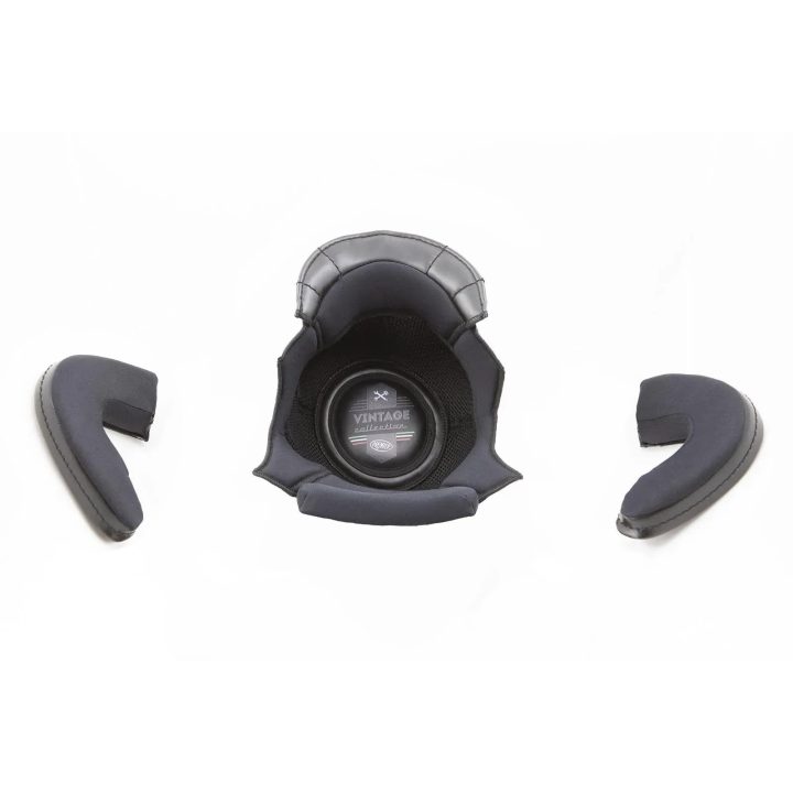 Forro para casco vintage — Talla M, Negro