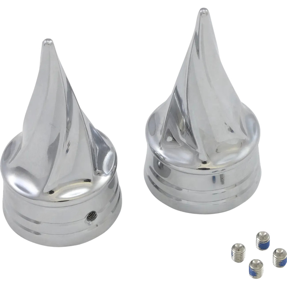 Front Axle Nut Cover — Twisted model, front mount, Chrome