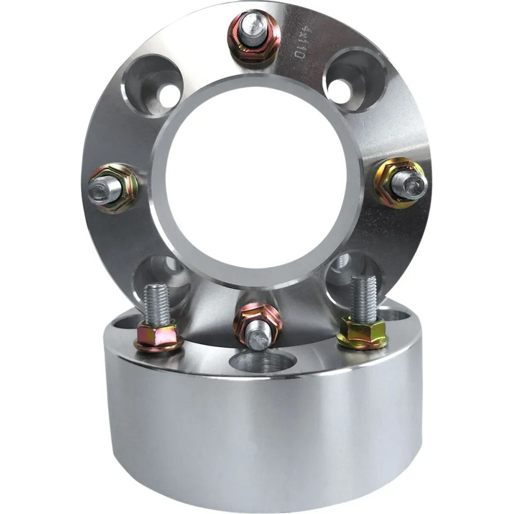 Wheel Spacer — 38.1 mm (1-1/2") , 4/110 bolt pattern, 10 mm x 1.25 studs, Silver
