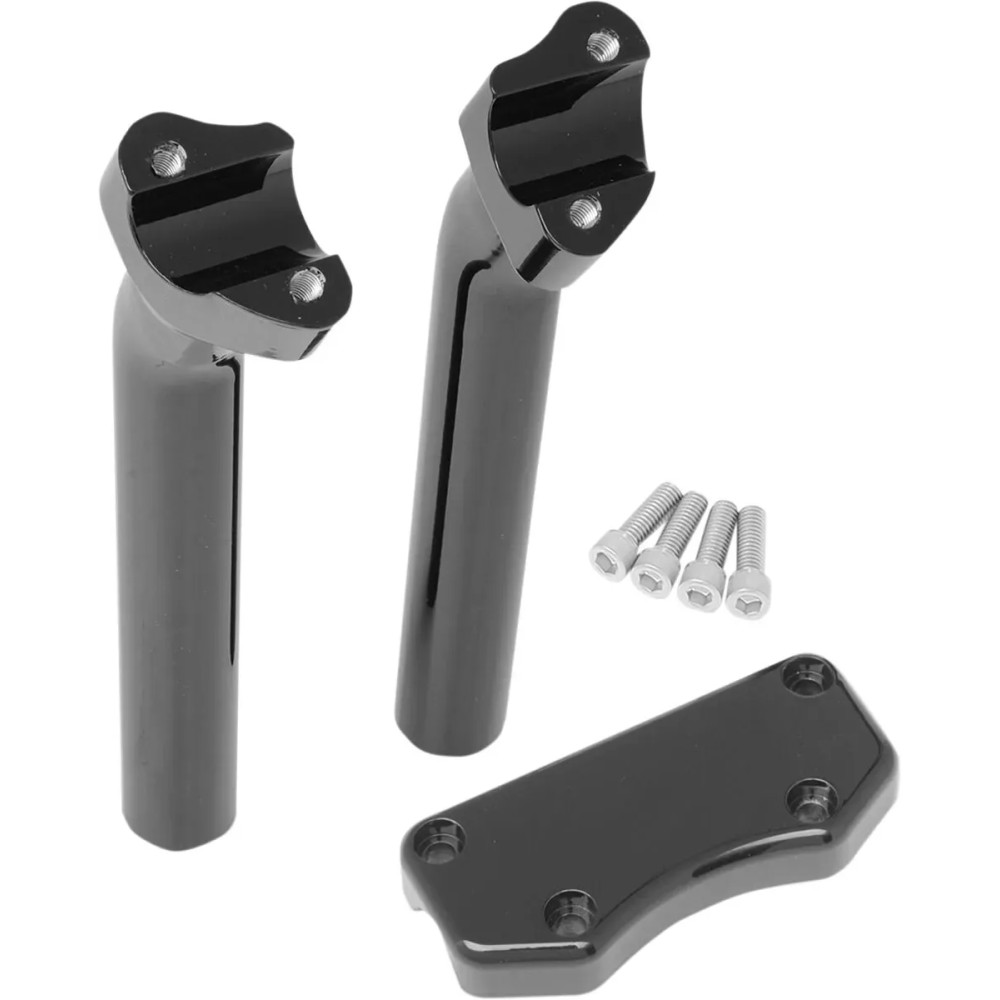 Handlebar Riser & Top Clamp Kit — 1" clamp, 9.5" rise