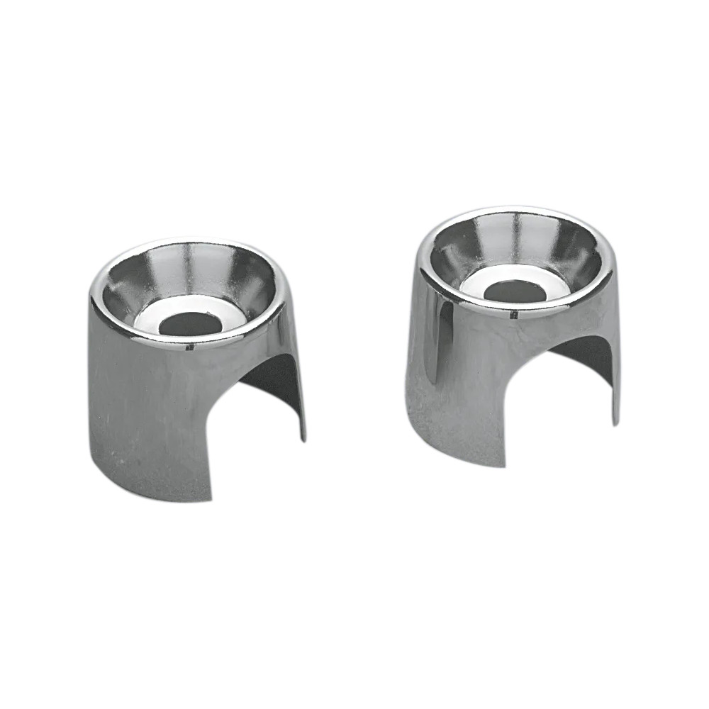 Shock Bolt/Stud Covers — Top mounting, Chrome
