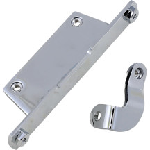 Oil Tank Bracket Set — Chrome