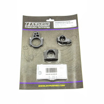 Steering Damper Mounting Kits — MK-HD12-S004-B, Black, Pair