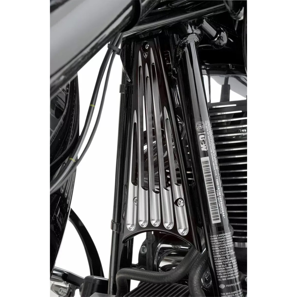 Grill Frame Deep Cut — Black, front mount