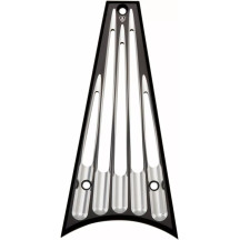 Grill Frame Deep Cut — Black, front mount