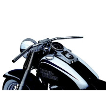 25.4 mm (1") Steel Handlebar — 90 cm (35-1/2") width, Drag bend, Chrome