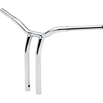 Kage Fighter Welded Bent-Riser Handlebar — 16 in rise, 3-1/2 in riser c-c, 1-1/4 in diameter, 30 in width, Chrome