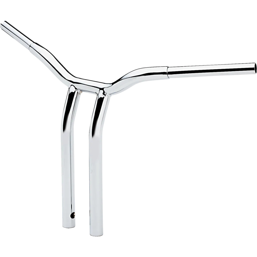 Kage Fighter Welded Bent-Riser Handlebar — 16 in rise, 3-1/2 in riser c-c, 1-1/4 in diameter, 30 in width, Chrome