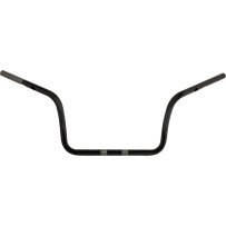 1" Ape Hanger Handlebar — 1" clamping diameter, 10" rise, 37-1/2" width, Black gloss