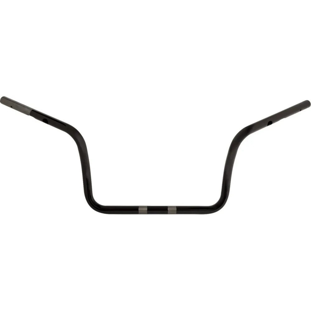 1" Ape Hanger Handlebar — 1" clamping diameter, 10" rise, 37-1/2" width, Black gloss
