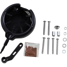 Portavasos universal con cesta — 22 mm (7/8"), negro