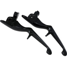 Trigger Levers — Brake and clutch, pair, black gloss