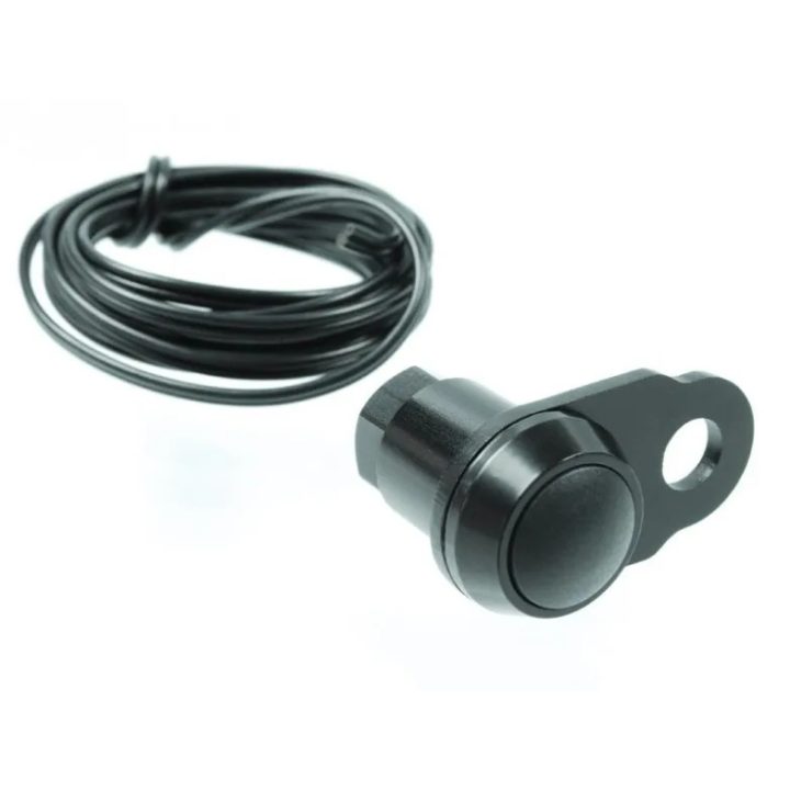 Kit de pulsador M12 — 1 botón, negro