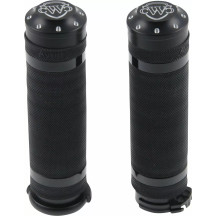 Hand Grips — 25.4 mm (1") handlebar fit, black, powder-coated