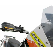 LED Position Light — White, Black housing, Pair