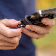 Universal Clamp Moto Bundle — 58–82 mm phone width, Black, 34×114×65 mm