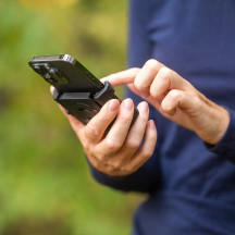 Universal Clamp Moto Bundle — 58–82 mm phone width, Black, 34×114×65 mm