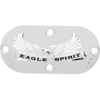 Eagle Spirit Inspection Cover — 4-hole mount, Chrome